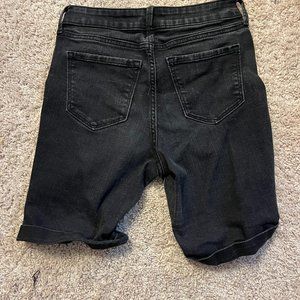 Black Jean Shorts